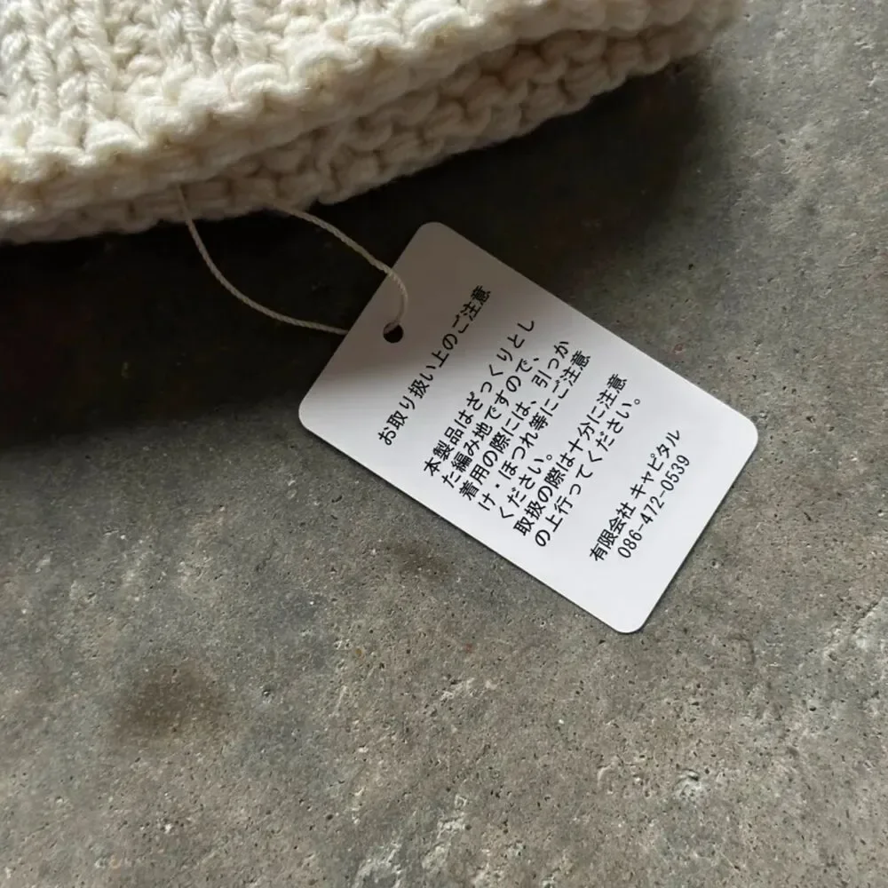 Kapital 3G Wool Snow Pattern Knit Hat - Picture 2 of 7